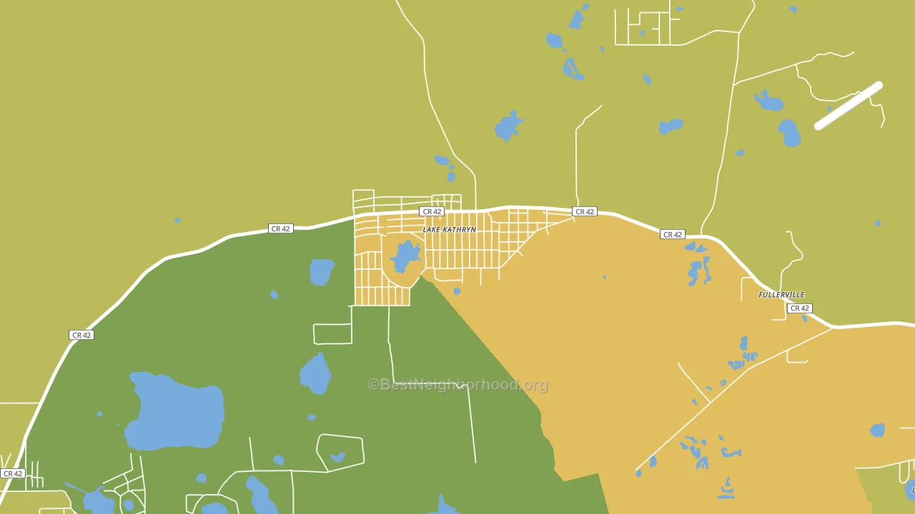 Lake Kathryn, FL block-group voter-turnout map