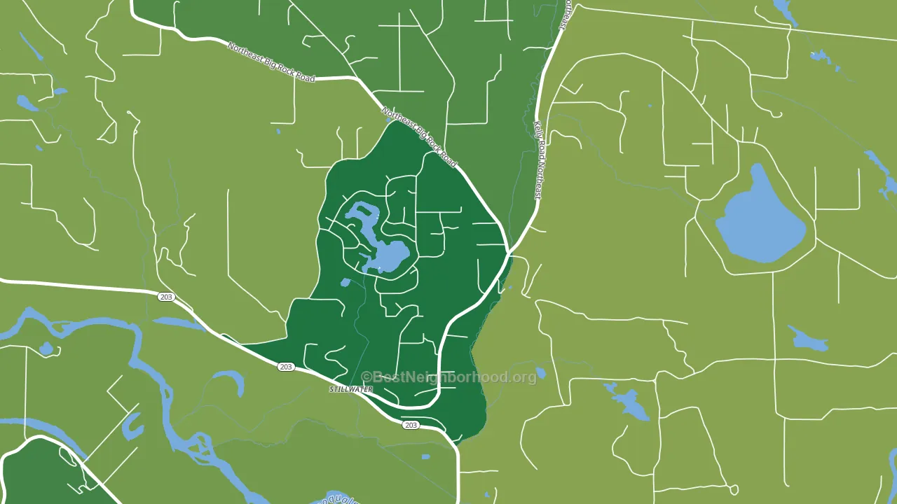 Lake Marcel-Stillwater, WA block-group voter-turnout map