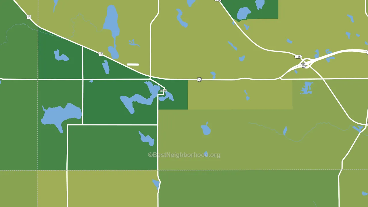 Lake, MI block-group voter-turnout map