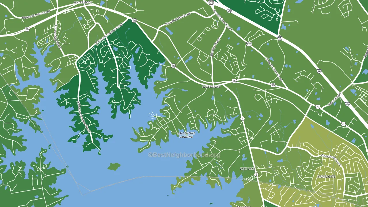 Lake Murray of Richland, SC block-group voter-turnout map