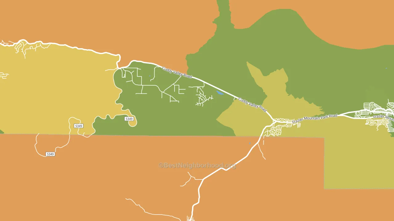 Lake of the Woods, CA block-group voter-turnout map