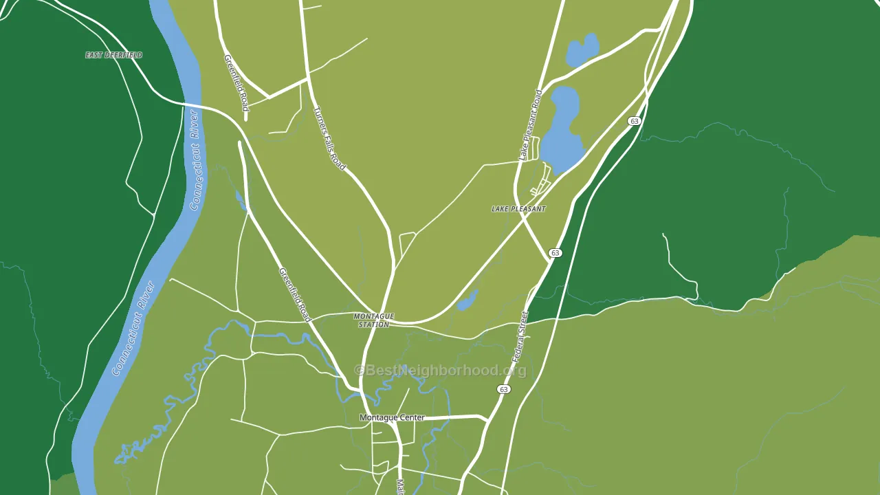 Lake Pleasant, MA block-group voter-turnout map