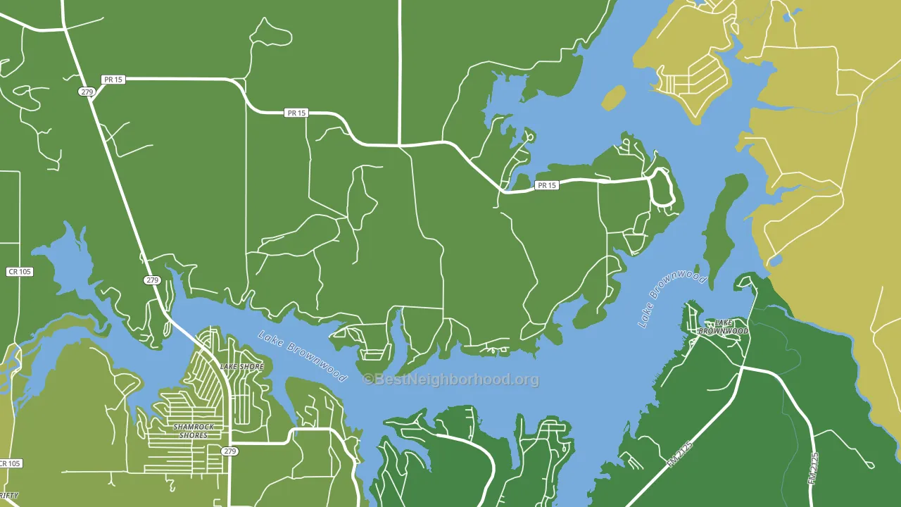 Lake Shore, TX block-group voter-turnout map