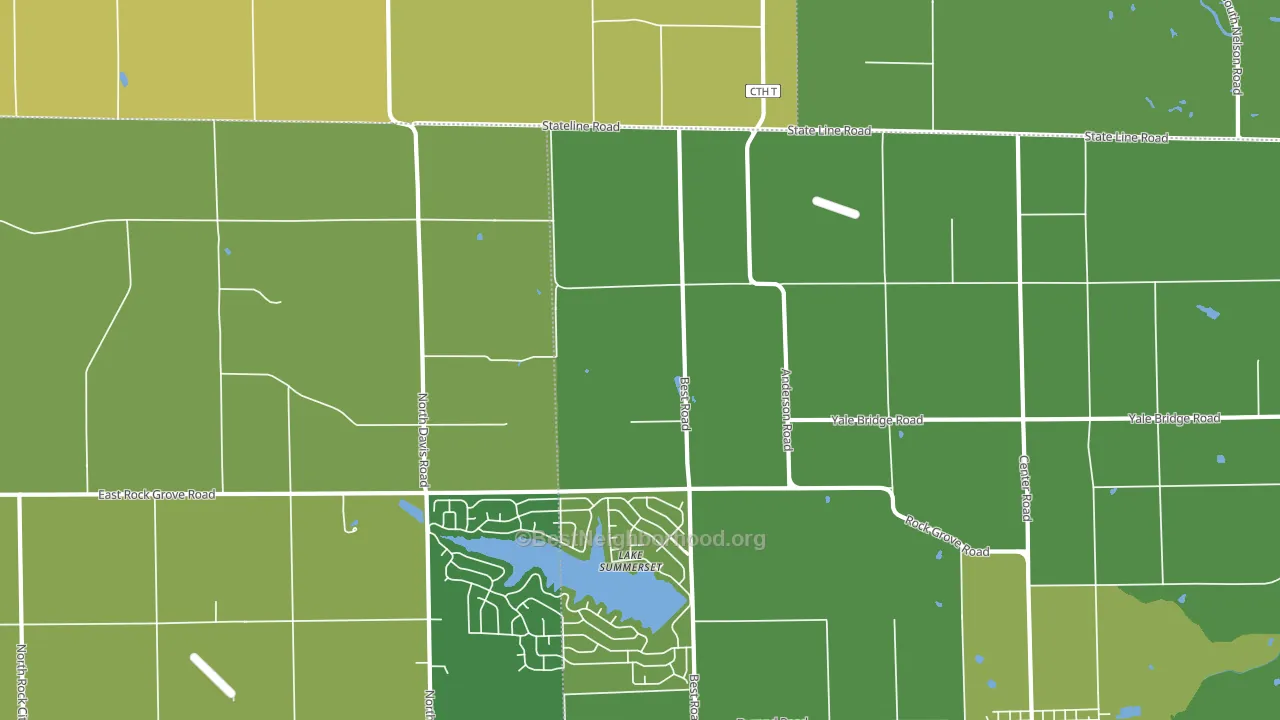 Lake Summerset, IL block-group voter-turnout map