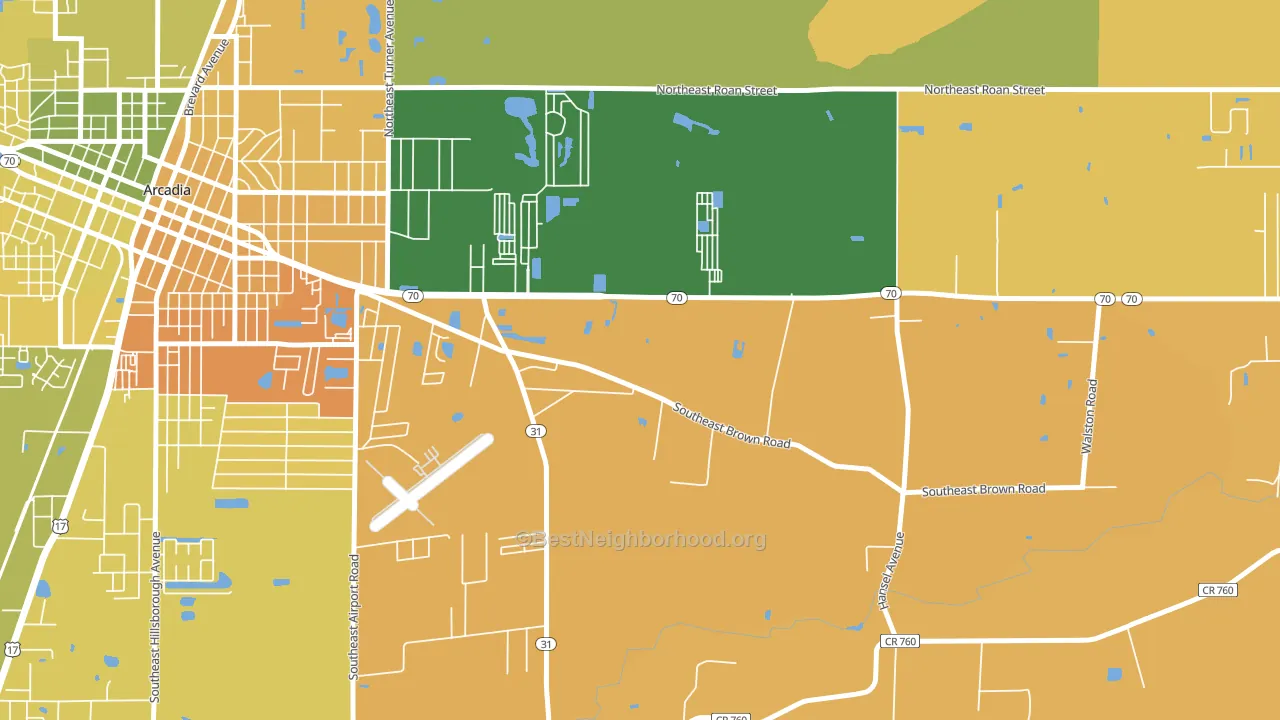 Lake Suzy, FL block-group voter-turnout map