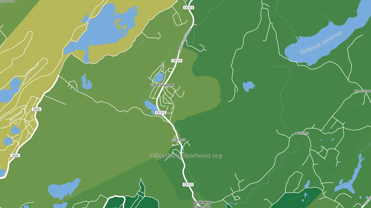 Lake Telemark, NJ block-group voter-turnout map