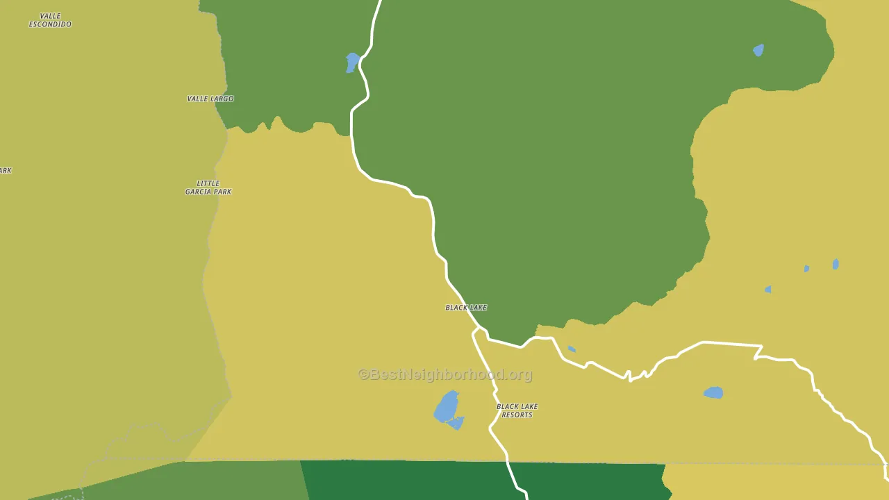 Lake View Pines, NM block-group voter-turnout map