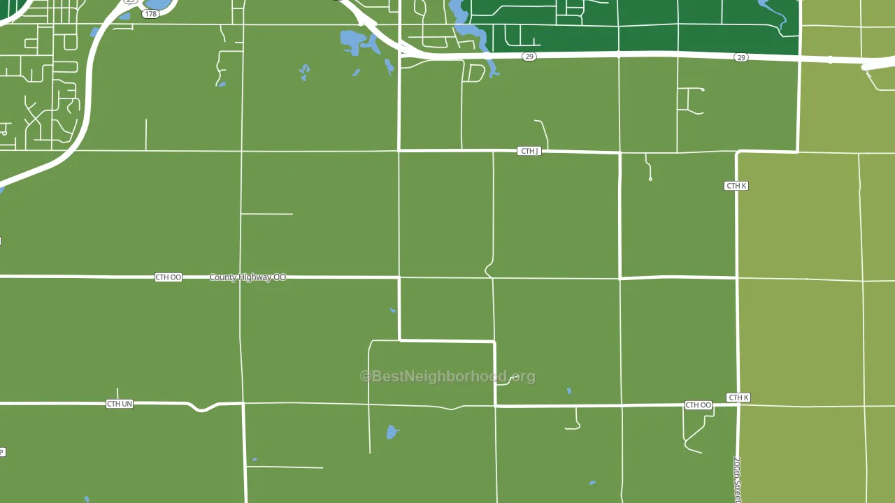 Lake Wissota, WI block-group voter-turnout map