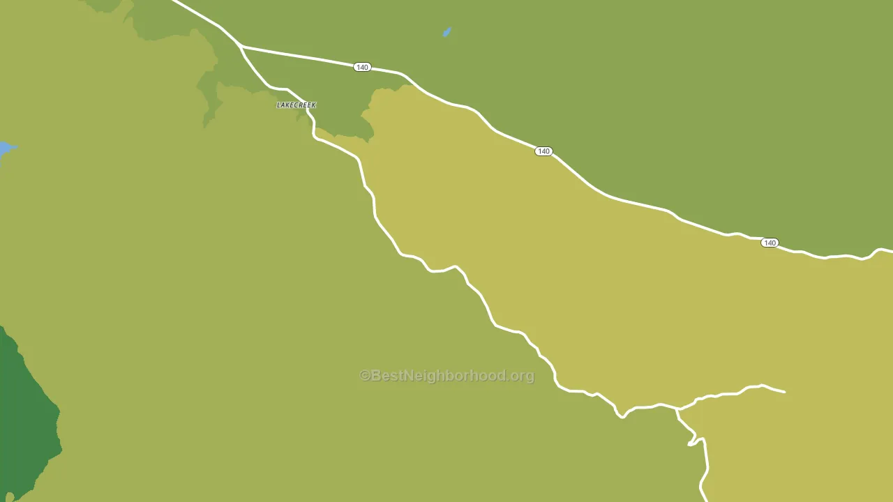 Lakecreek, OR block-group voter-turnout map