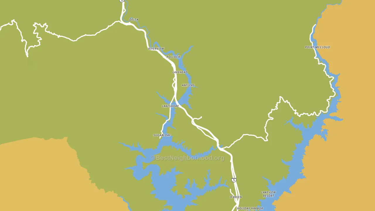 Lakehead, CA block-group voter-turnout map