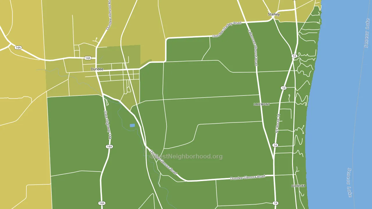 Lakemont, NY block-group voter-turnout map