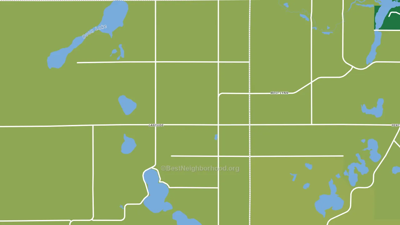 Lakeside, MN block-group voter-turnout map