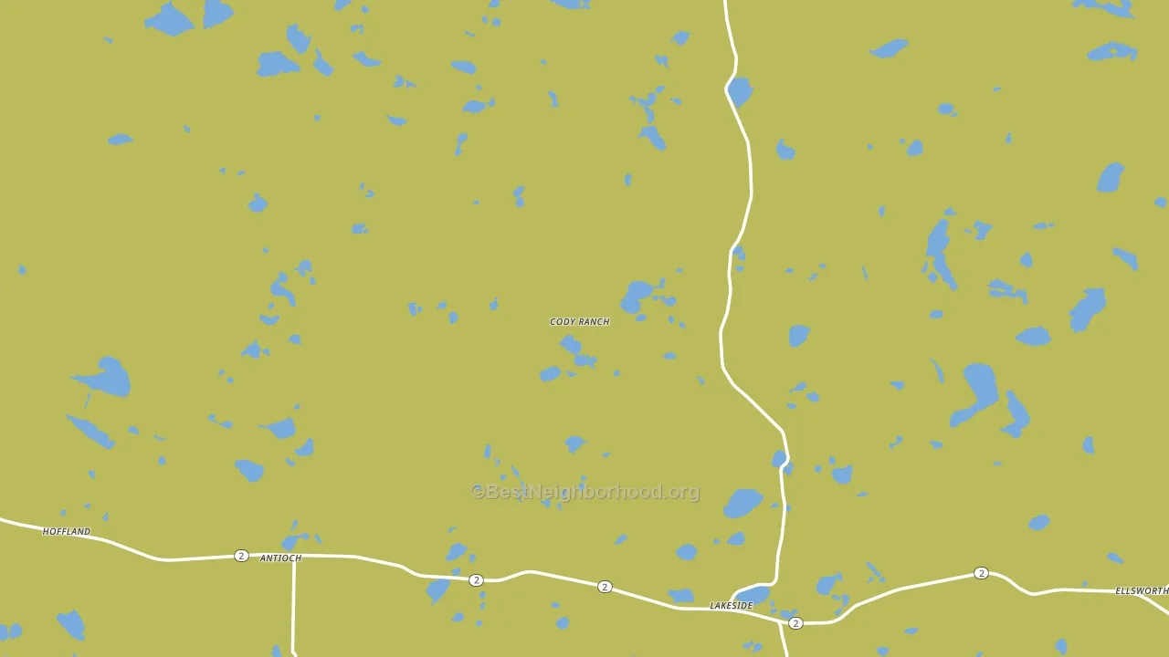 Lakeside, NE block-group voter-turnout map