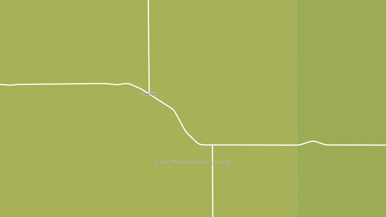Laketon, TX block-group voter-turnout map