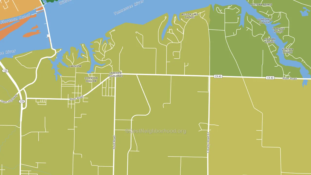 Lakeview Highlands, AL block-group voter-turnout map