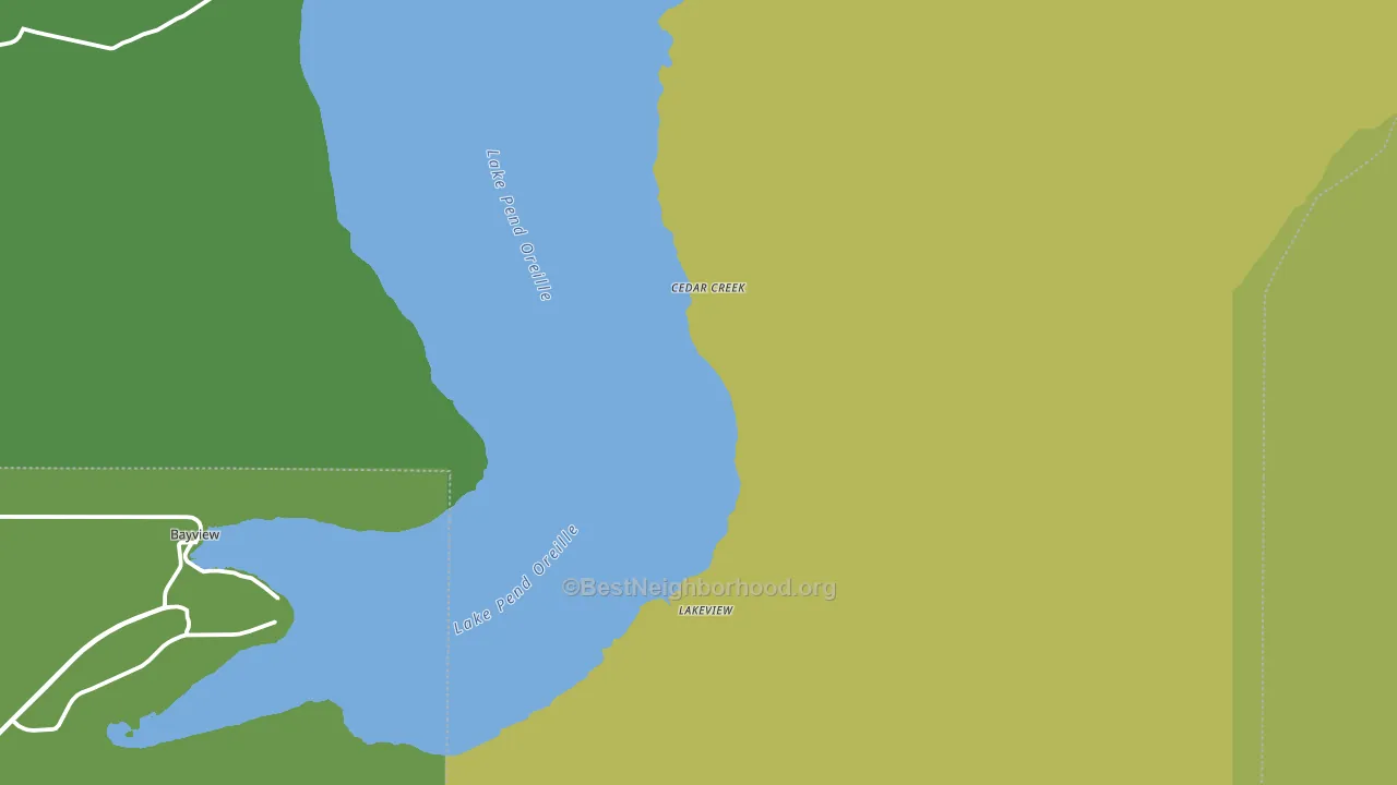 Lakeview, ID block-group voter-turnout map