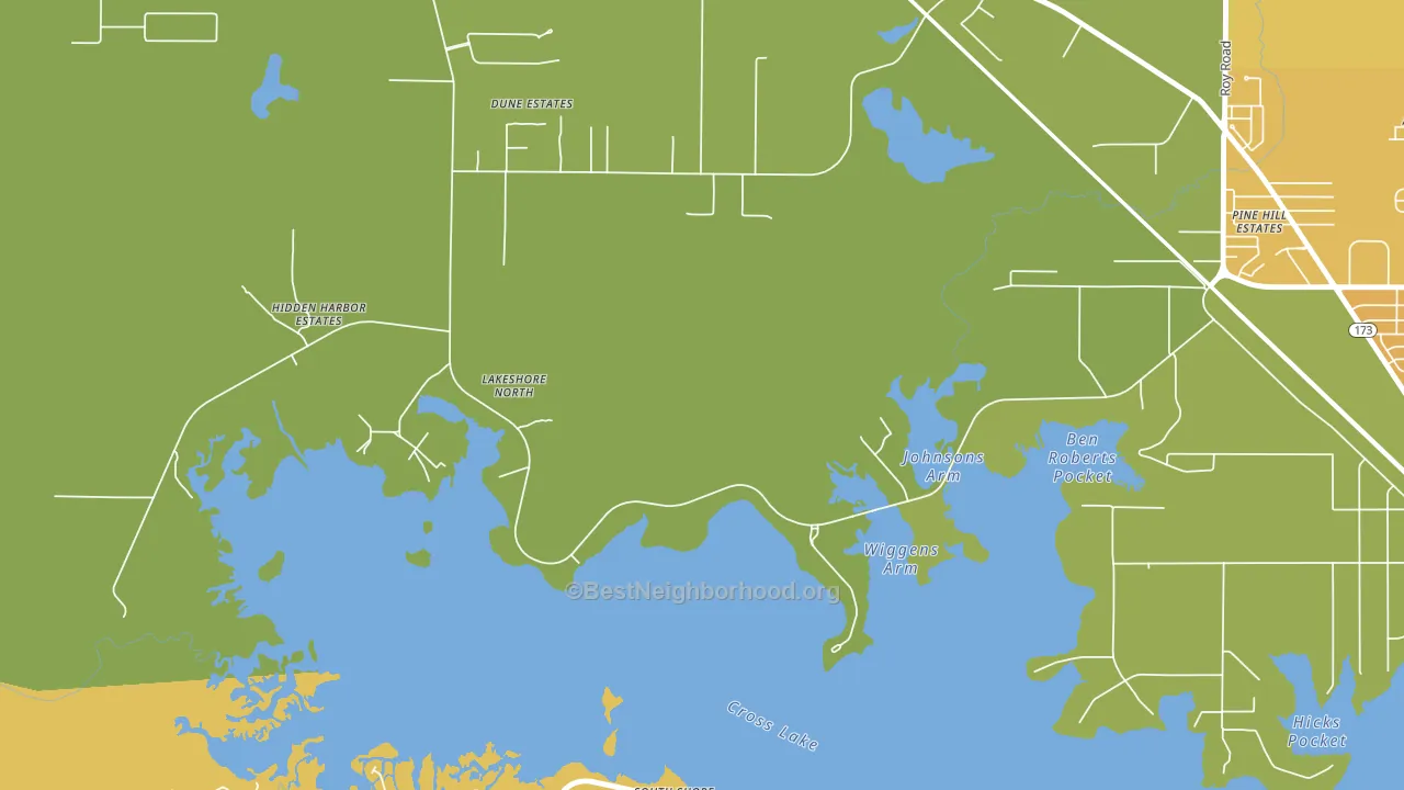 Lakeview, LA block-group voter-turnout map