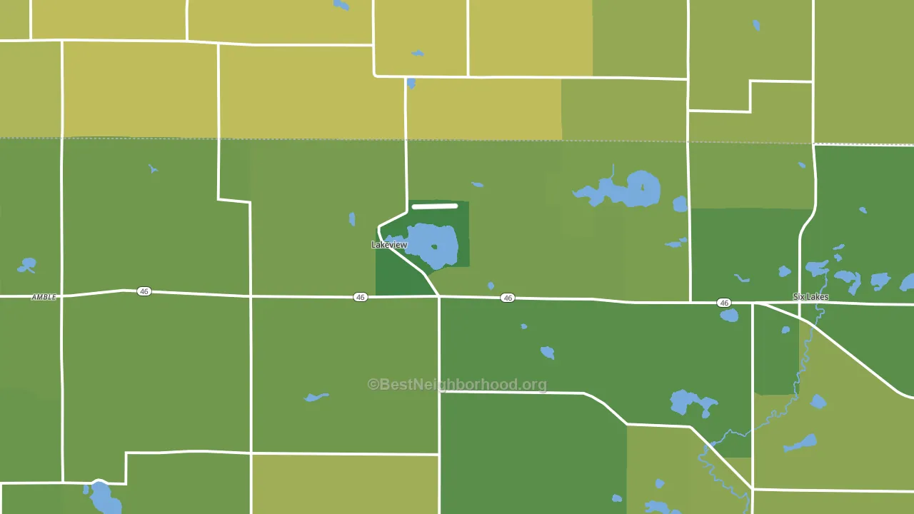Lakeview, MI block-group voter-turnout map
