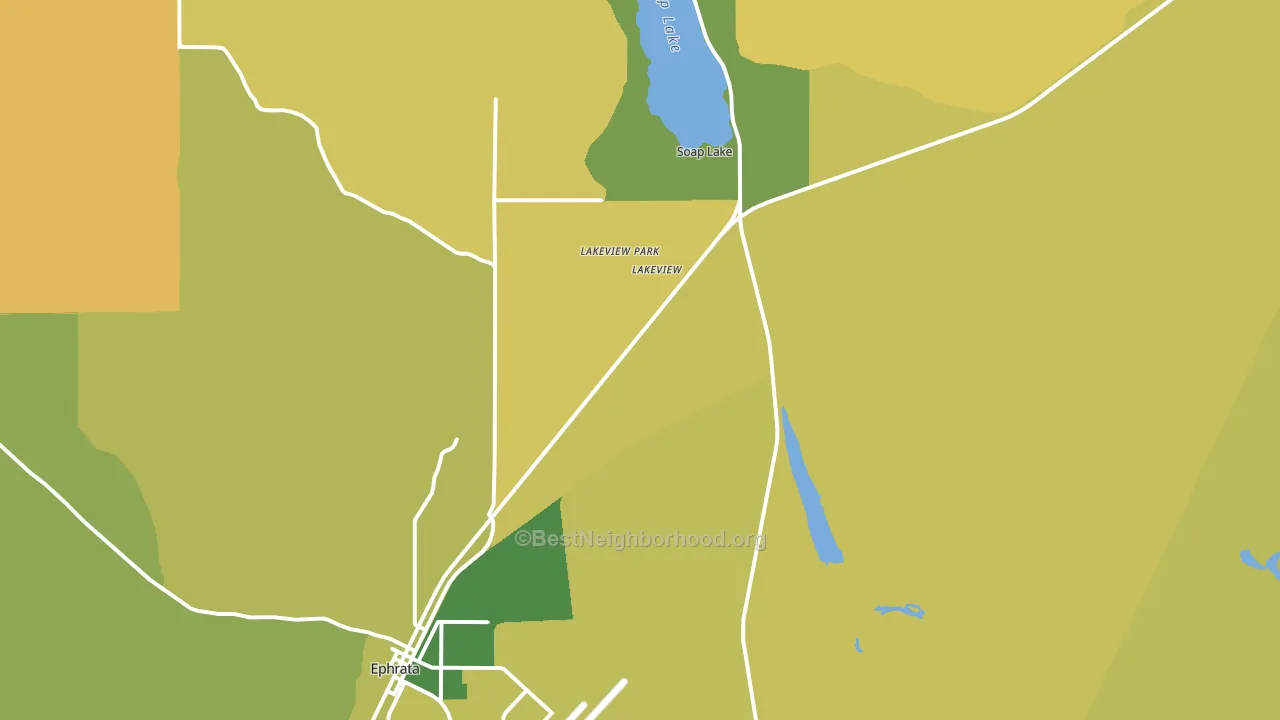 Lakeview Park, WA block-group voter-turnout map