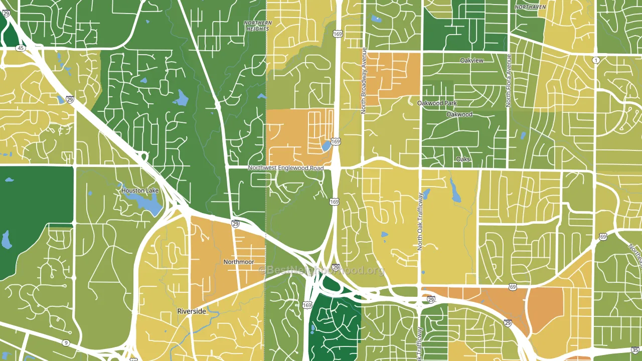 Lakeview Terrace, Kansas City, MO block-group voter-turnout map