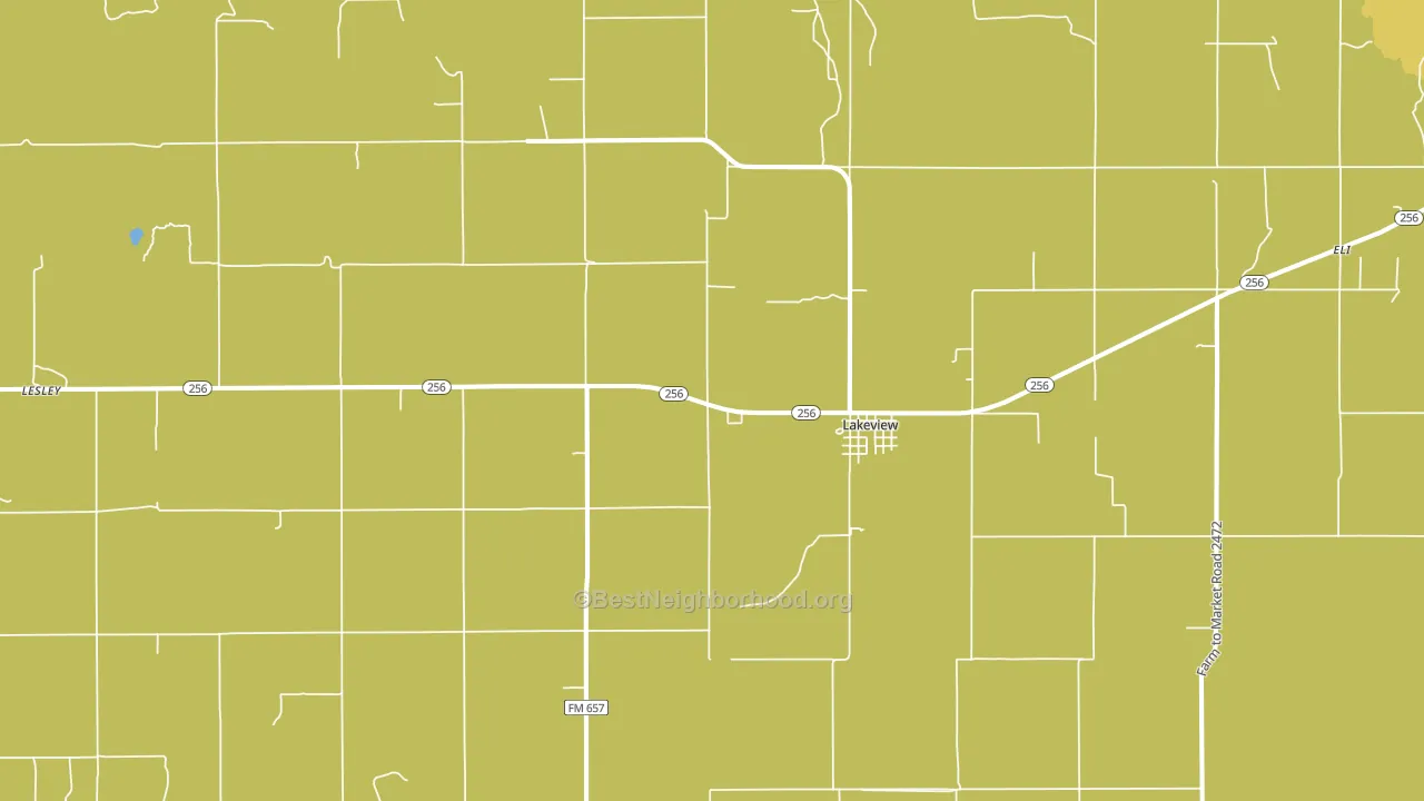 Lakeview, TX block-group voter-turnout map