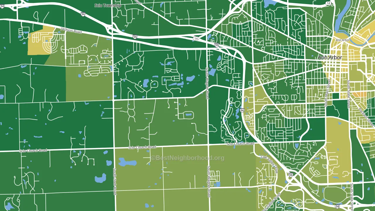 Lakewood, Ann Arbor, MI block-group voter-turnout map