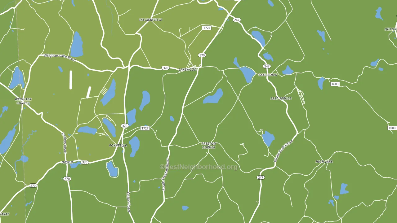 Lakewood, PA block-group voter-turnout map