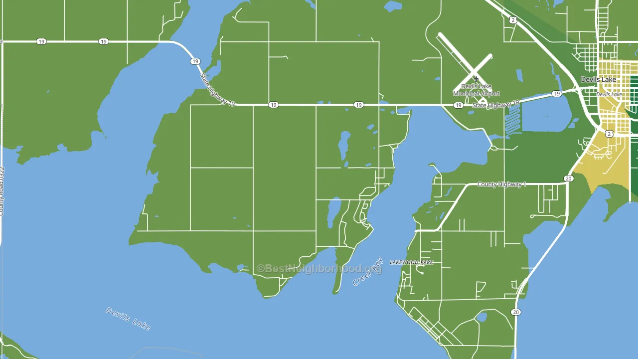 Lakewood Park, ND block-group voter-turnout map