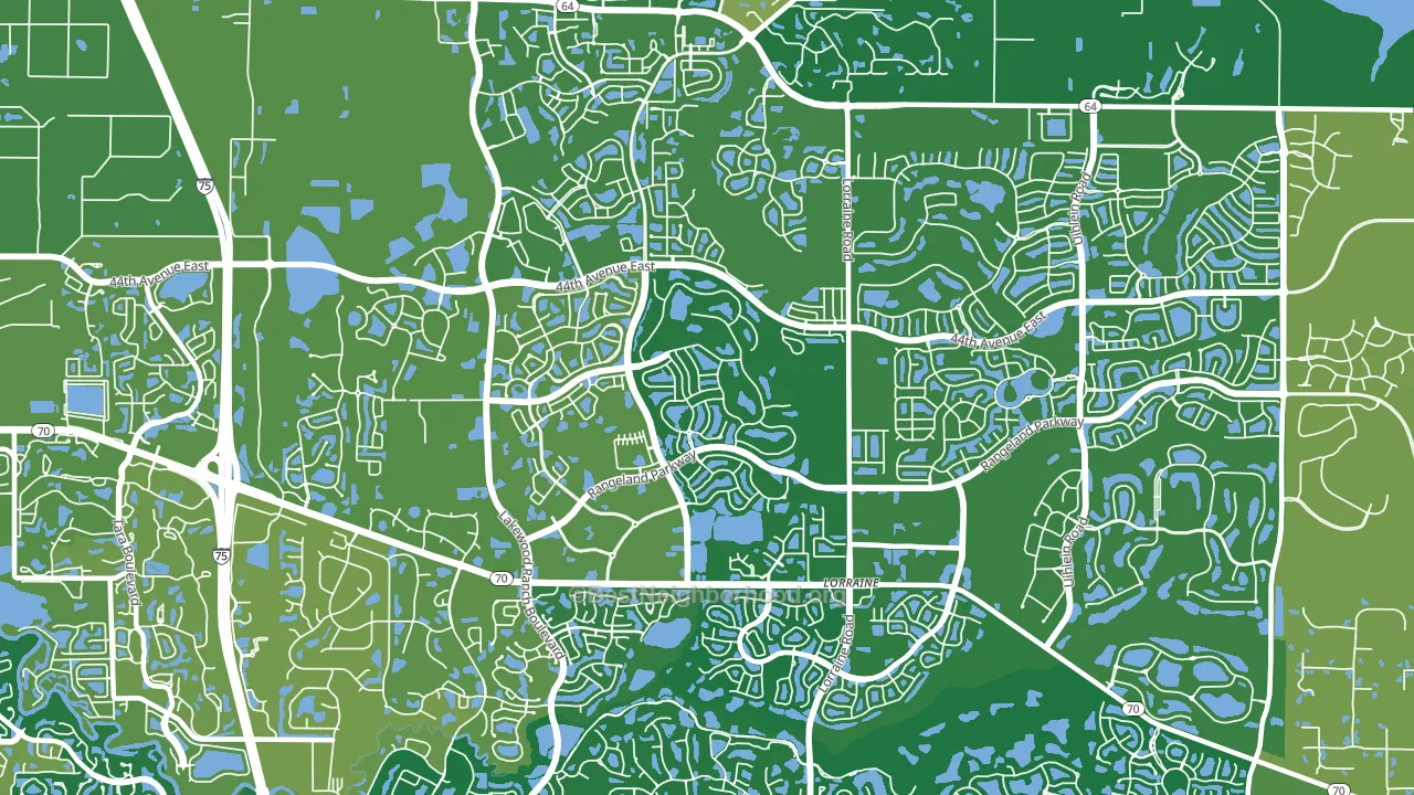Lakewood Ranch, Bradenton, FL block-group voter-turnout map