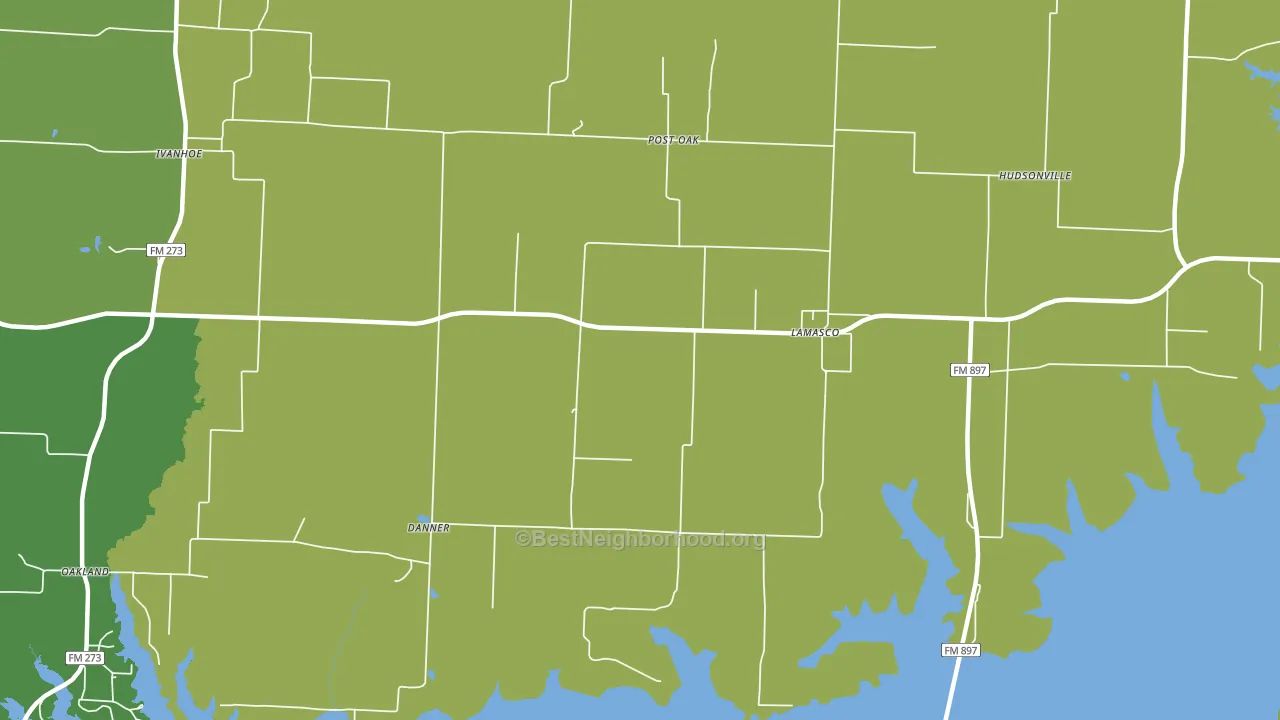 Lamasco, TX block-group voter-turnout map