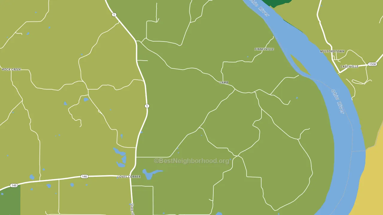 Lamb, IL block-group voter-turnout map