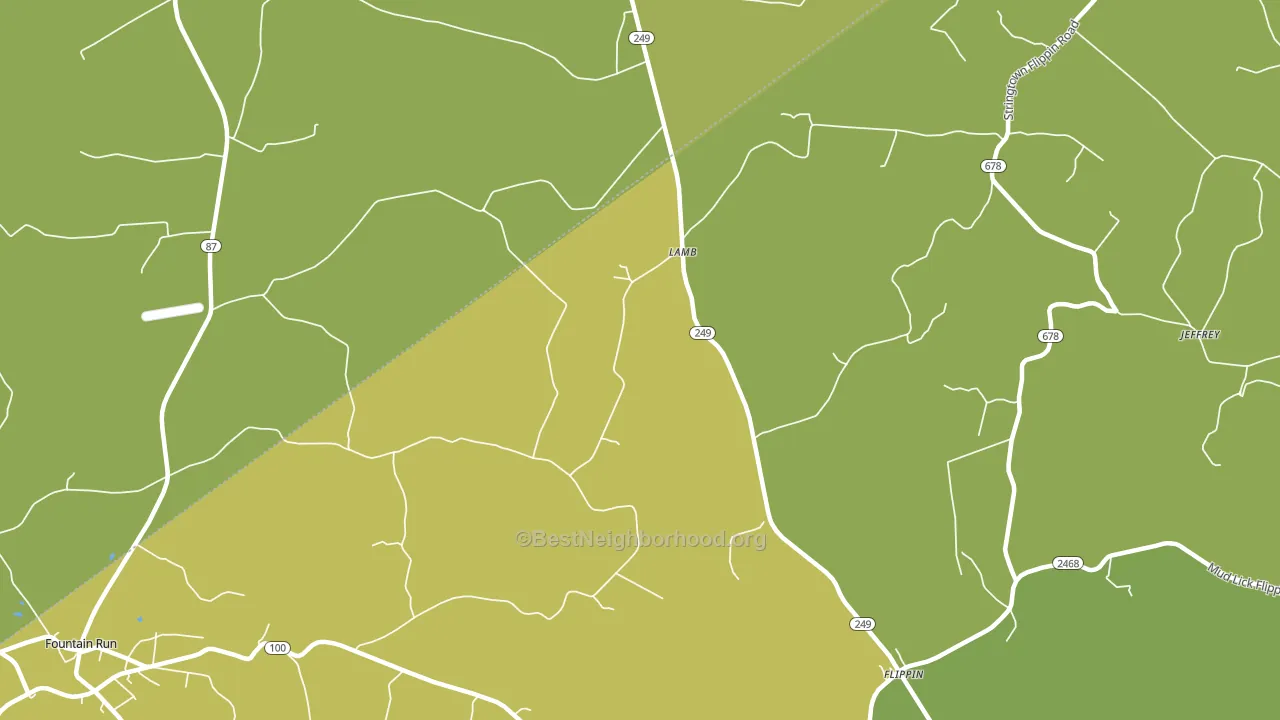 Lamb, KY block-group voter-turnout map