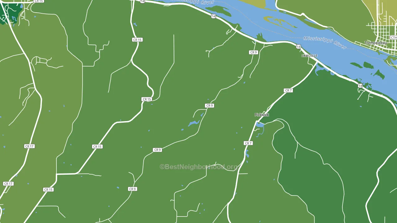 Lamoille, MN block-group voter-turnout map