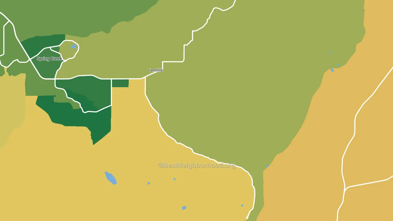 Lamoille, NV block-group voter-turnout map