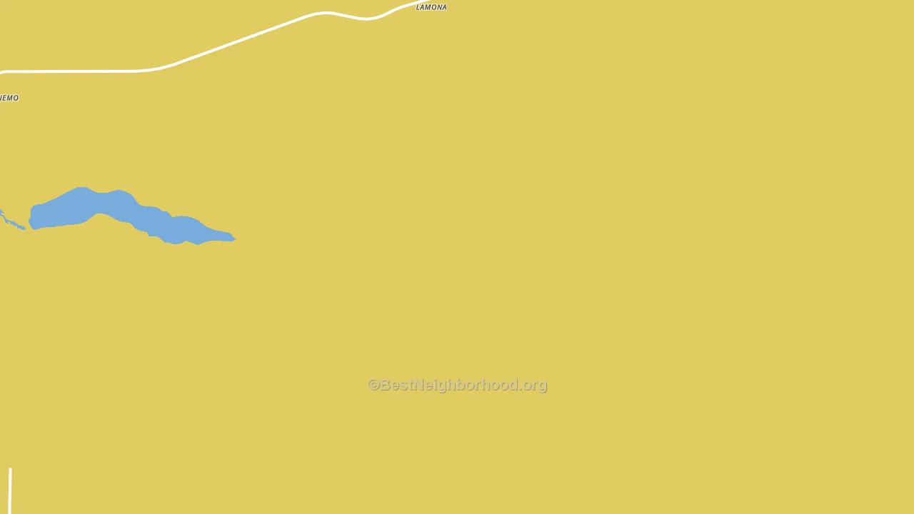 Lamona, WA block-group voter-turnout map