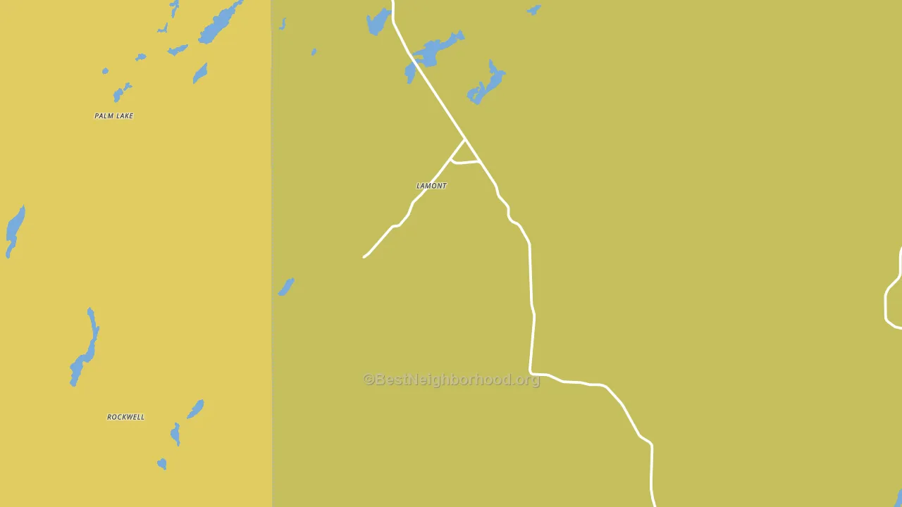 Lamont, WA block-group voter-turnout map