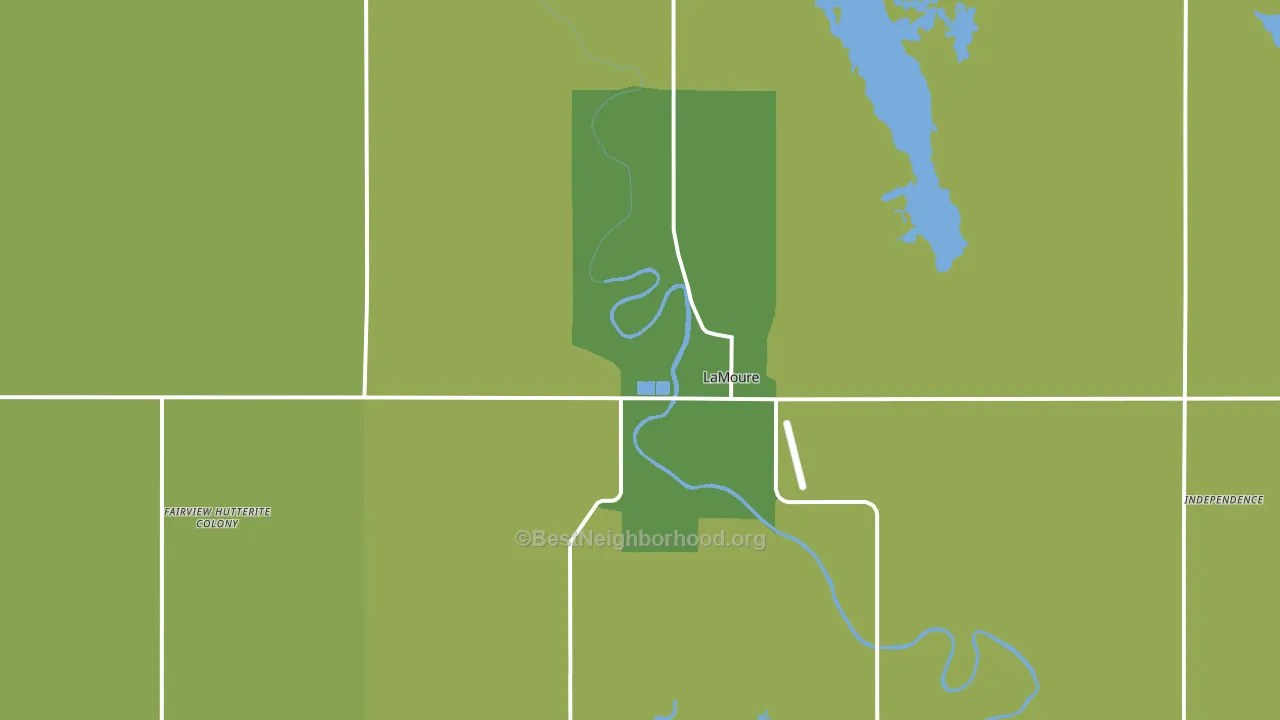 LaMoure, ND block-group voter-turnout map
