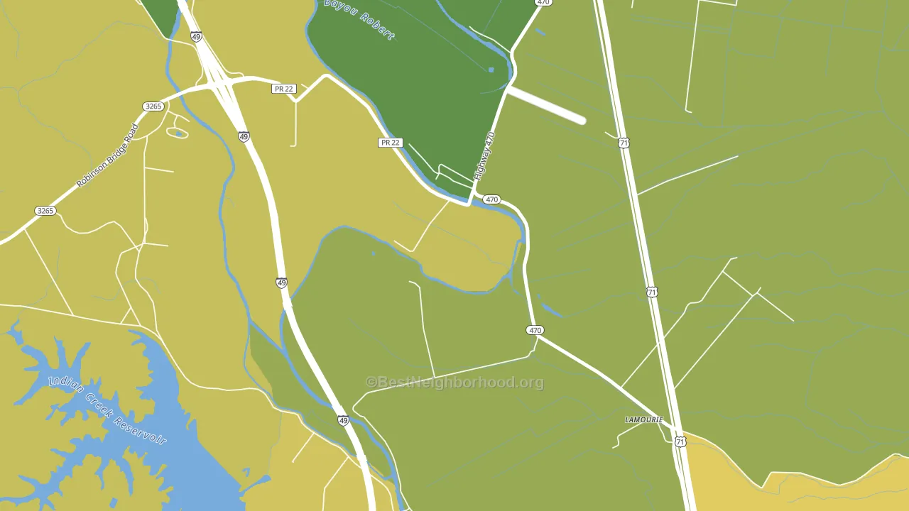 Lamourie, LA block-group voter-turnout map