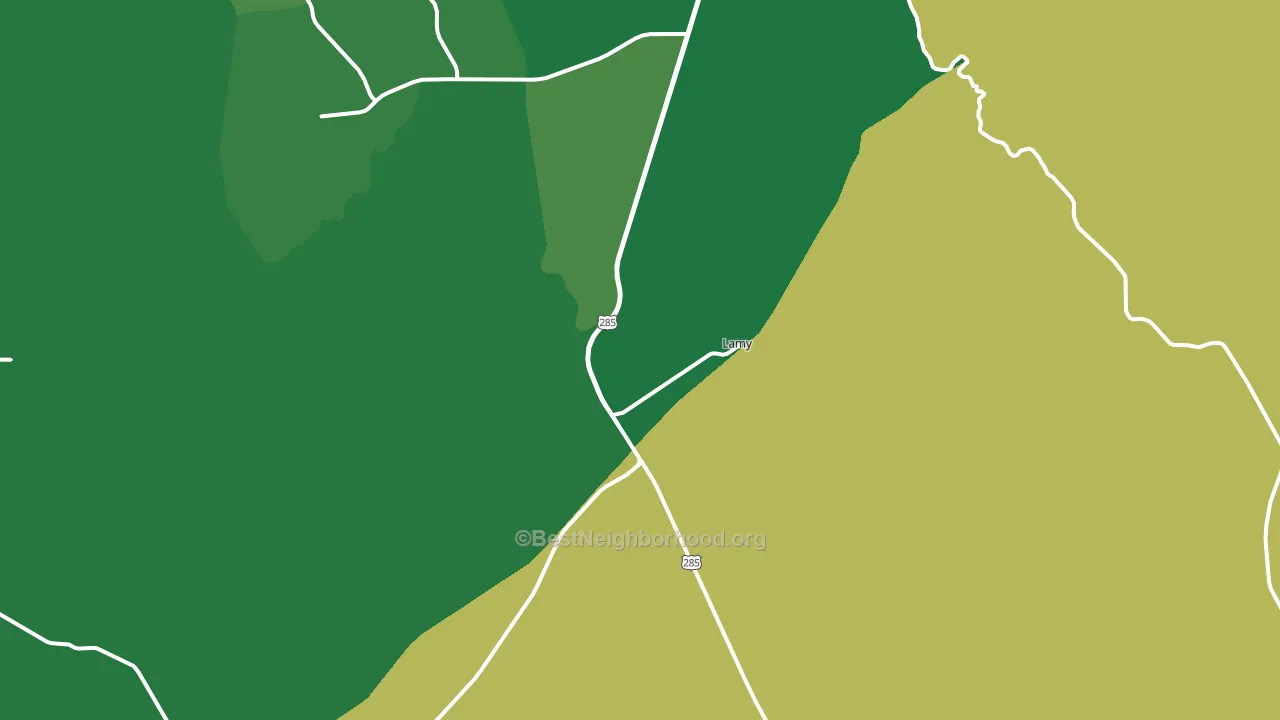 Lamy, NM block-group voter-turnout map
