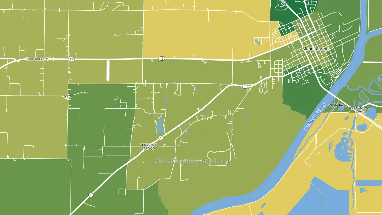 Lancaster, IL block-group voter-turnout map