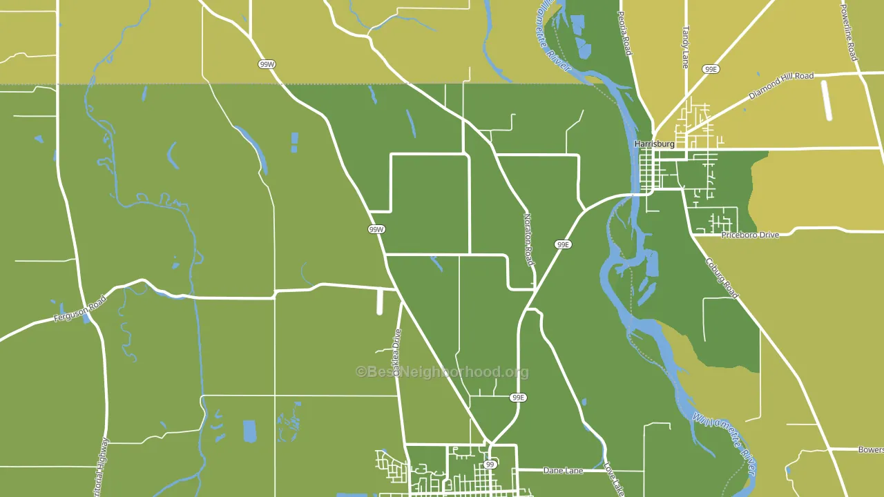Lancaster, OR block-group voter-turnout map