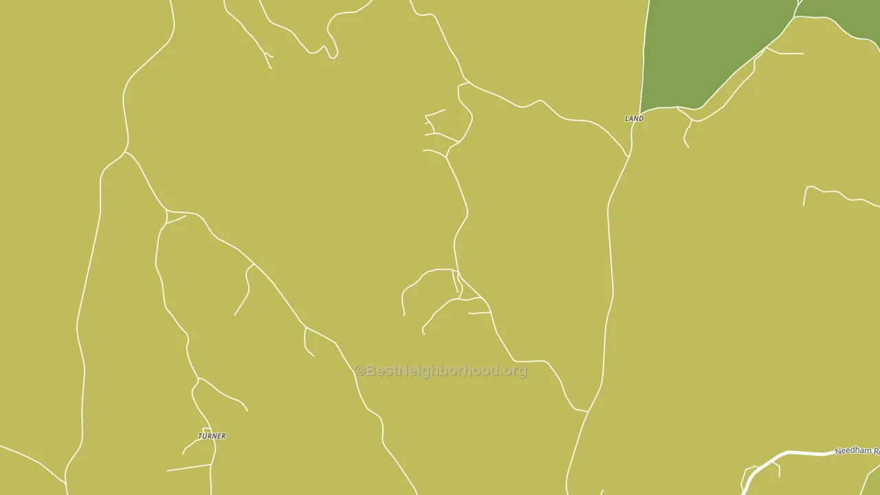 Land, AL block-group voter-turnout map