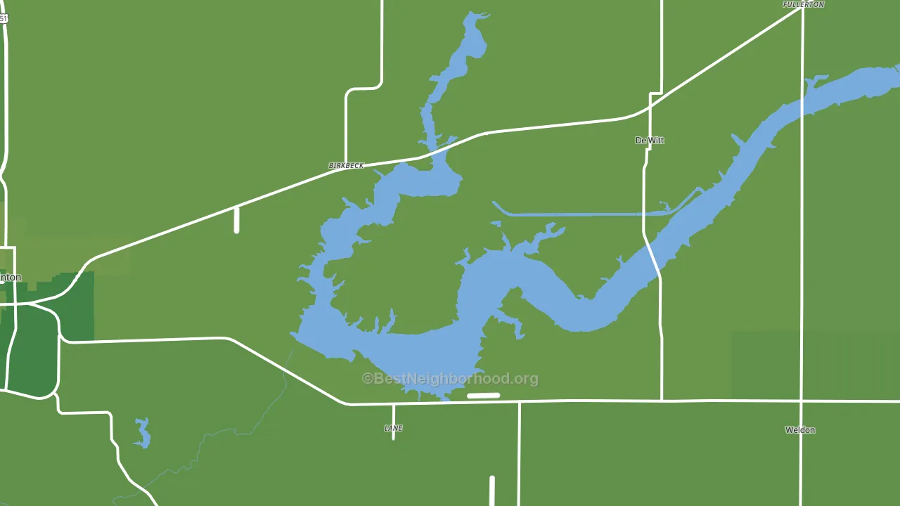 Lane, IL block-group voter-turnout map