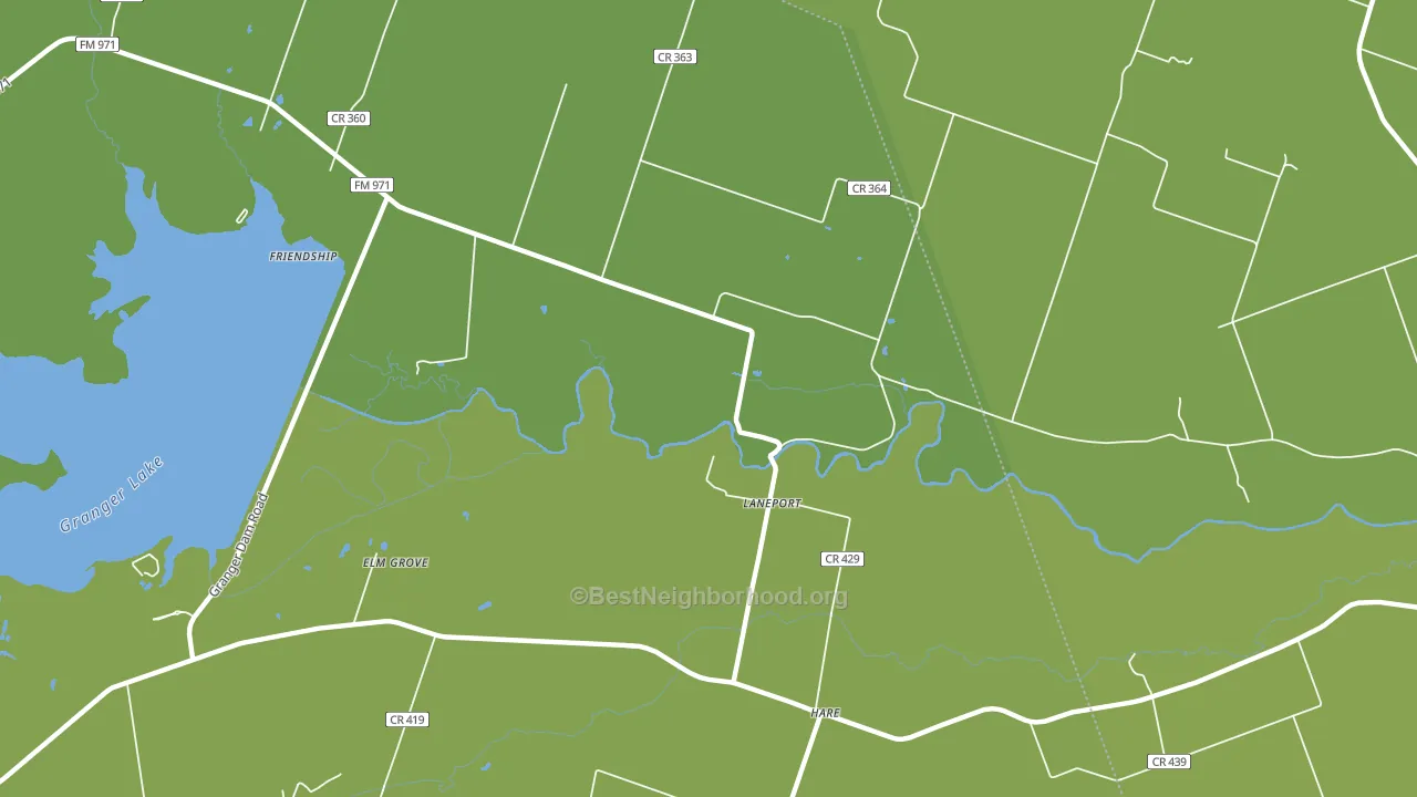 Laneport, TX block-group voter-turnout map
