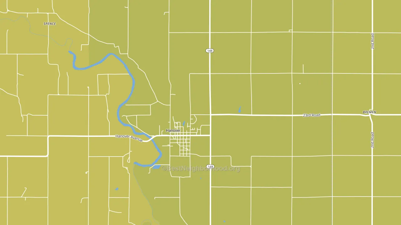 Lanham, KS block-group voter-turnout map