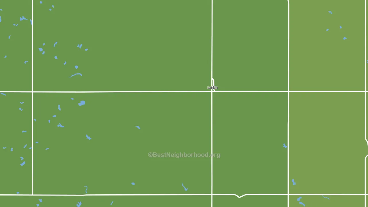 Lankin, ND block-group voter-turnout map