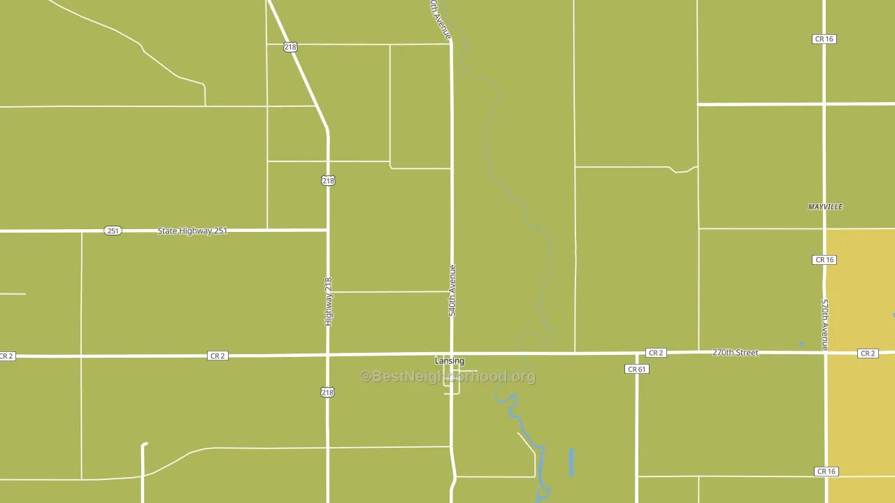Lansing, MN block-group voter-turnout map