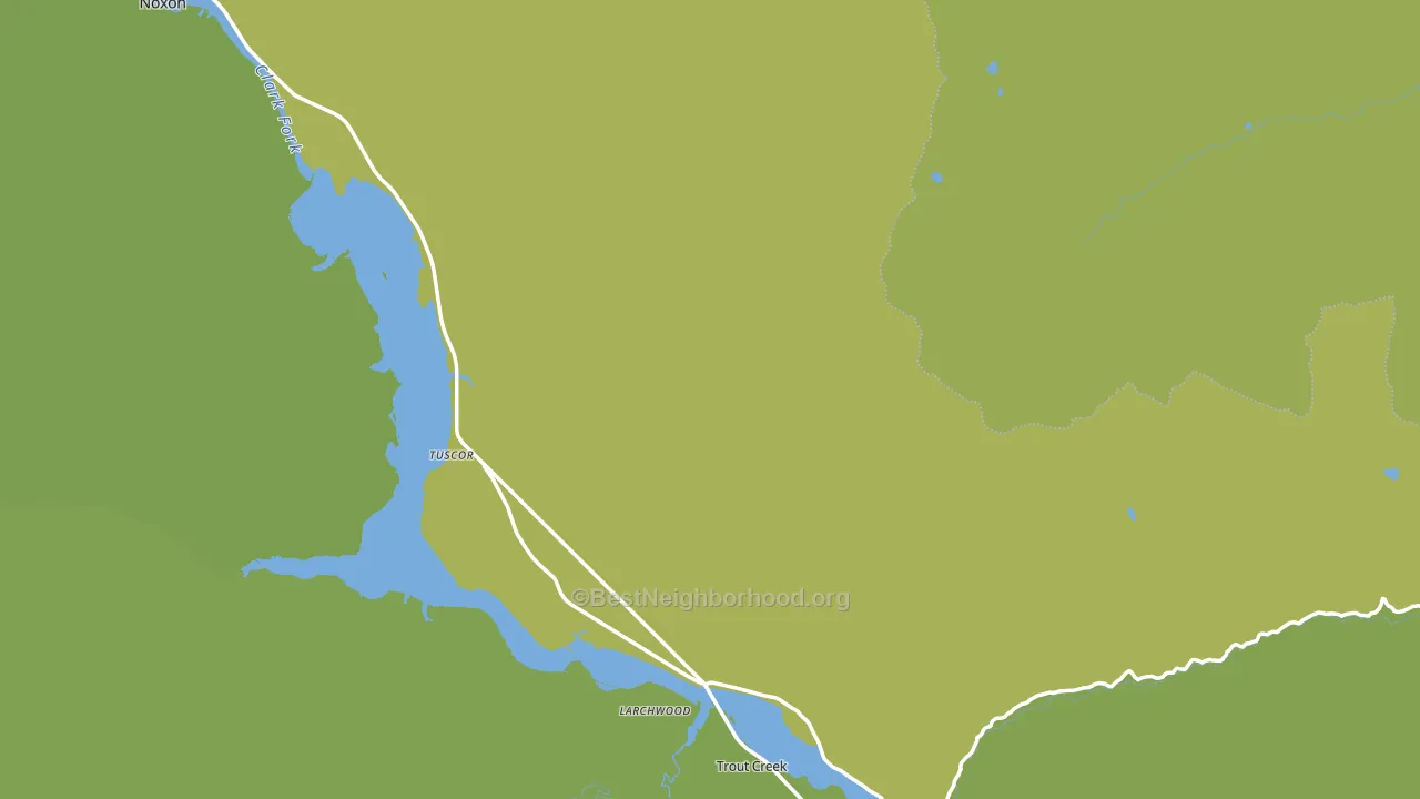 Larchwood, MT block-group voter-turnout map