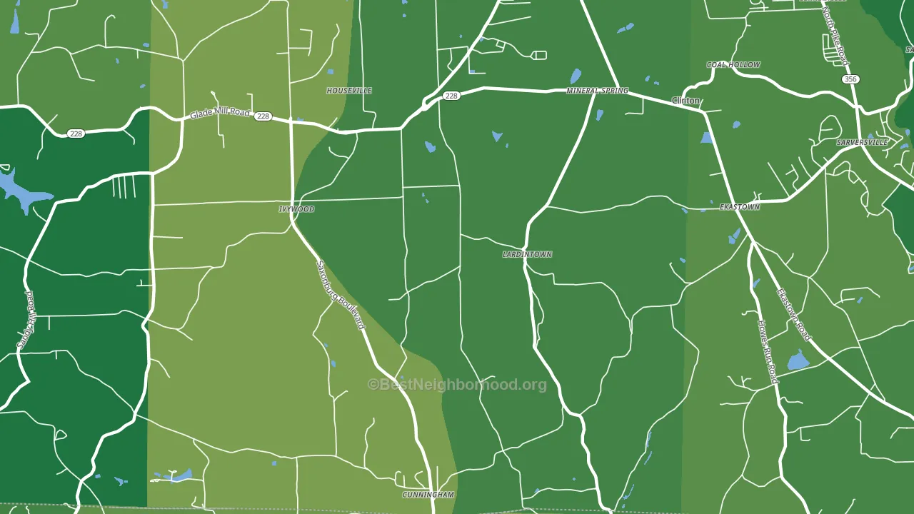Lardintown, PA block-group voter-turnout map