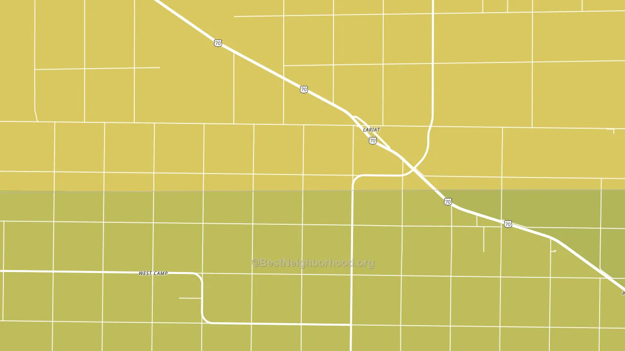 Lariat, TX block-group voter-turnout map